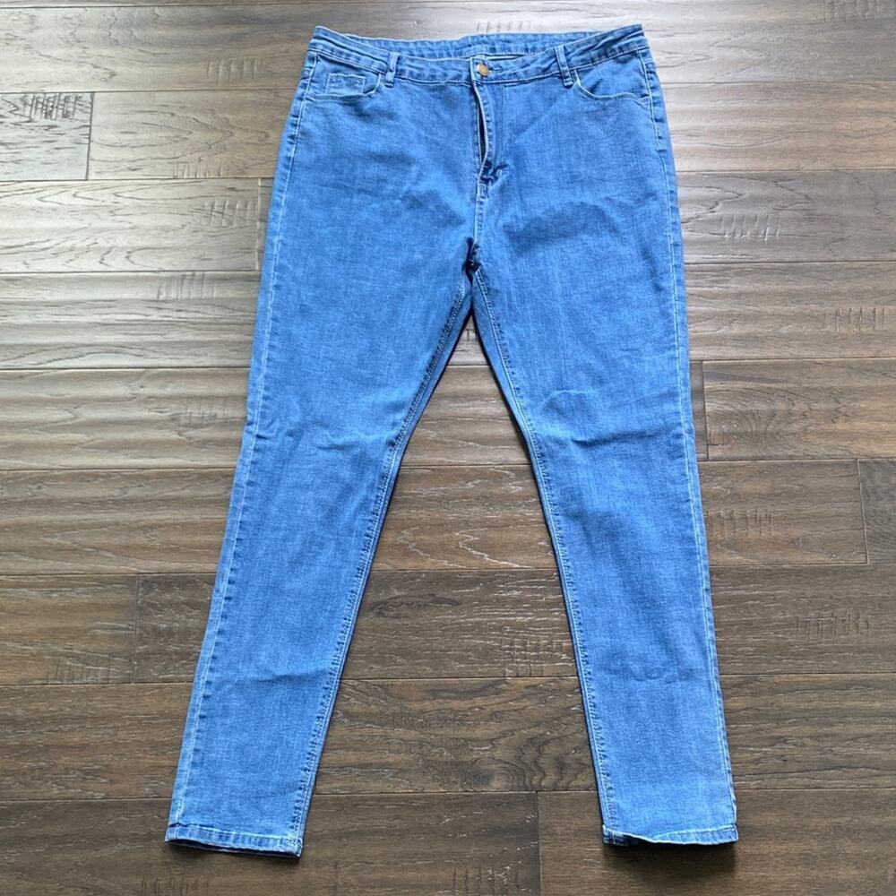 SHEIN Skinny Jeans Womens Sz XL Blue Classic